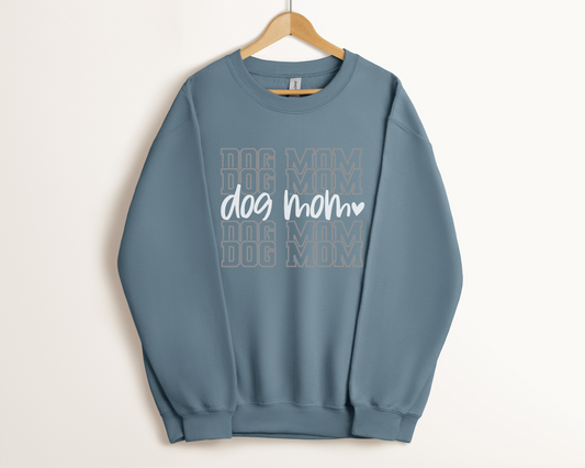 Dog Mom Sweatshirt, Stone Blue