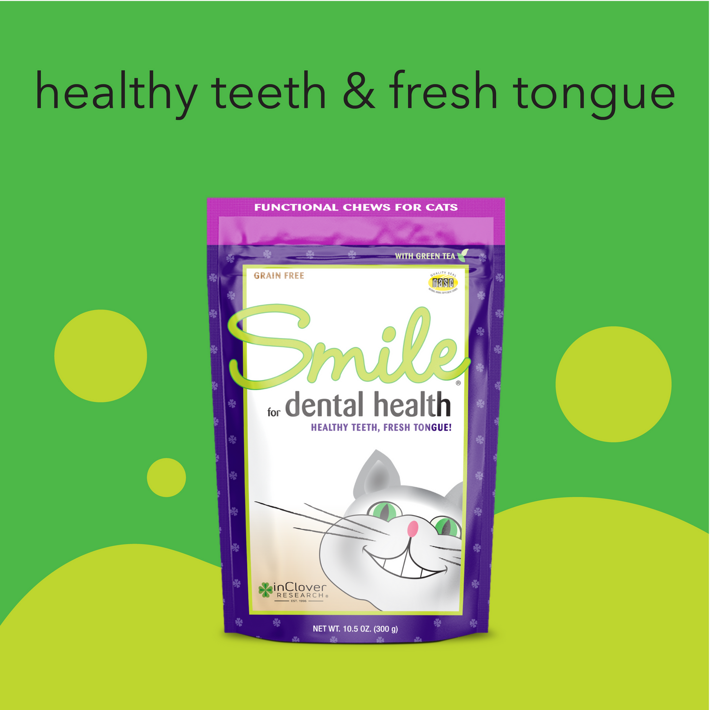 InClover Smile | Dental Support Supplement Soft Chew for Cats