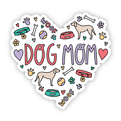 Dog Sticker -  Dog Mom Heart
