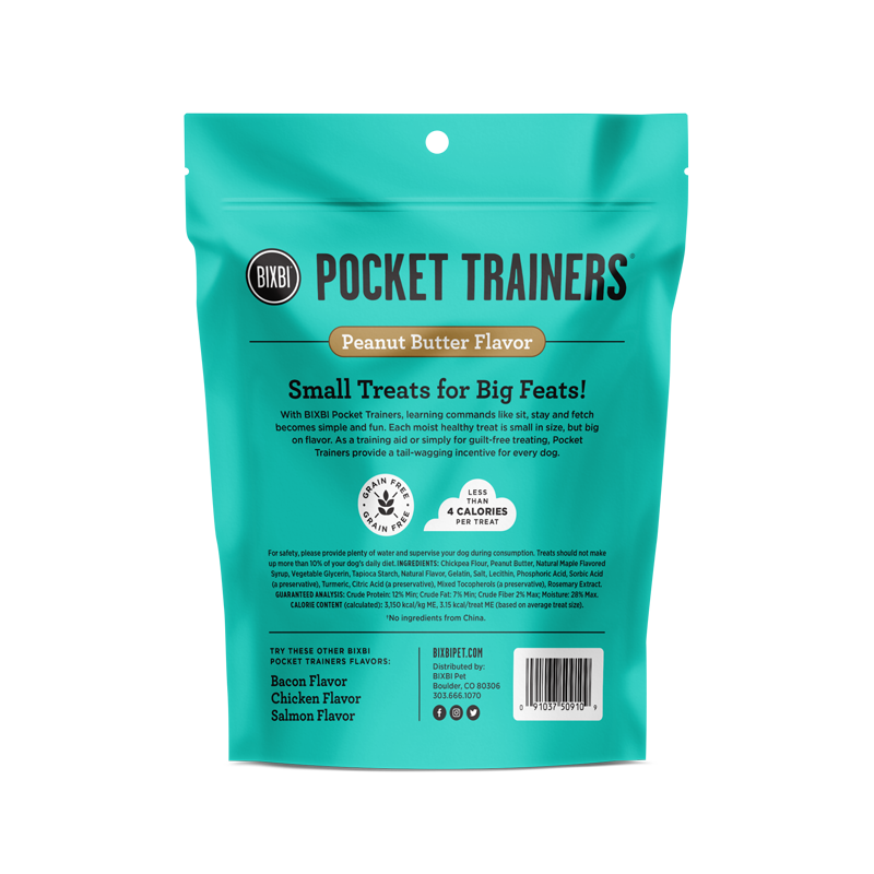 Bixbi Pocket Trainers - Peanut Butter 6oz
