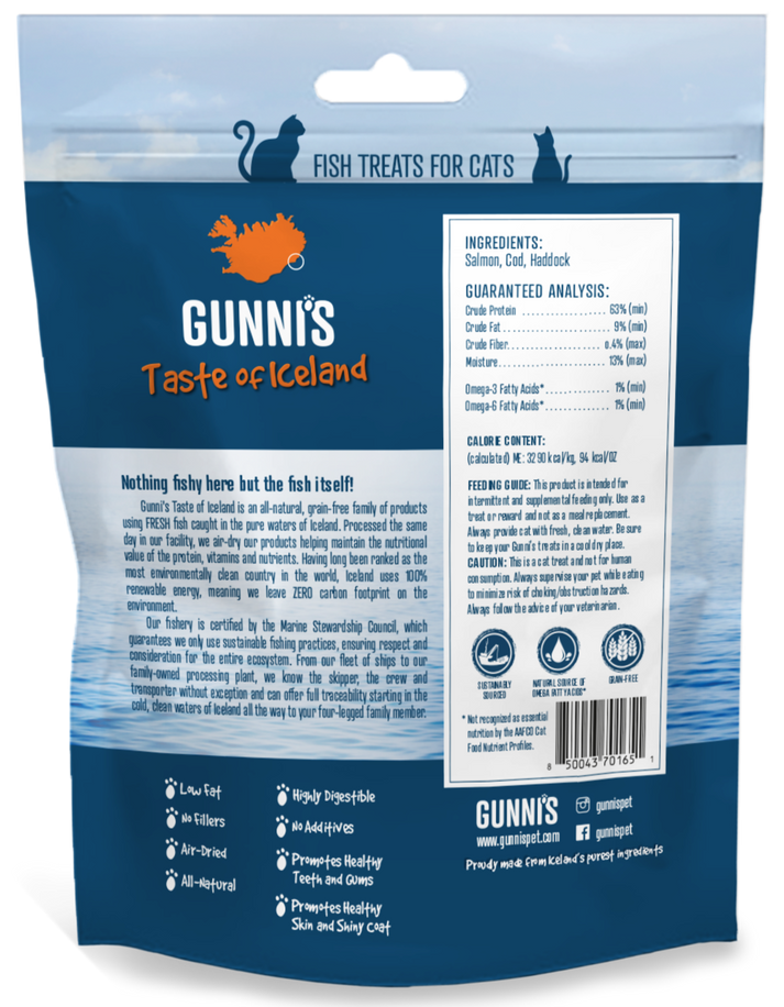 Gunni's Cat Treats, Salmon Mini Morsels 1.5oz