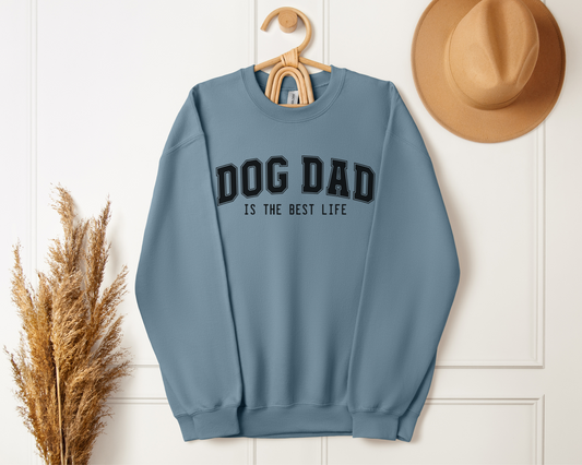 Dog Dad Sweatshirt, Stone Blue