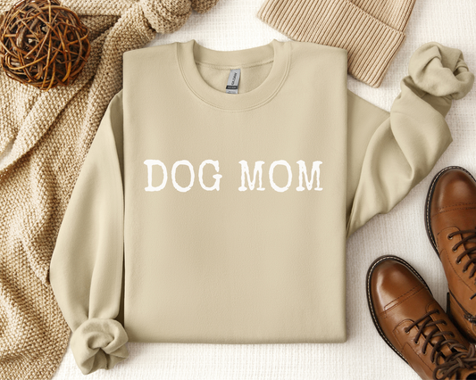 Dog Mom Sweatshirt, Sand