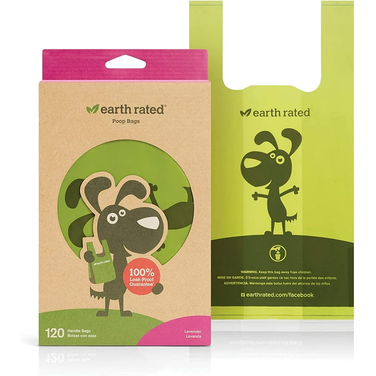 Earth Rated | Box of 120 Handle Bags Unscented