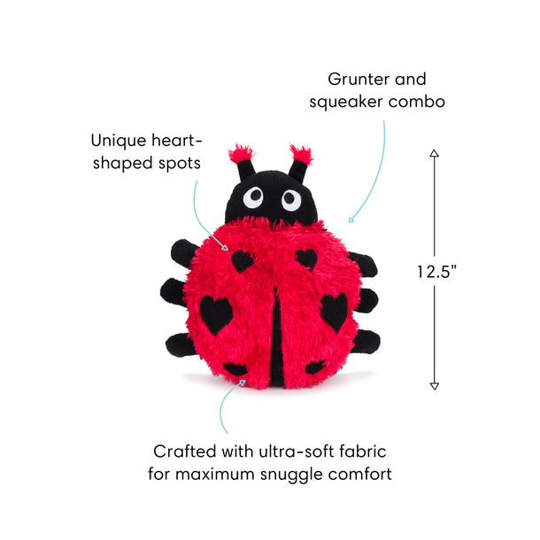 Fabdog | Fluffy Ladybug Toy