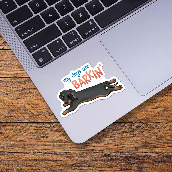 Dog Sticker - My Dogs Are Barkin