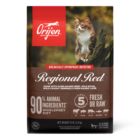Orijen Dry Cat Food - Regional Red 4lbs (Grain-Free)