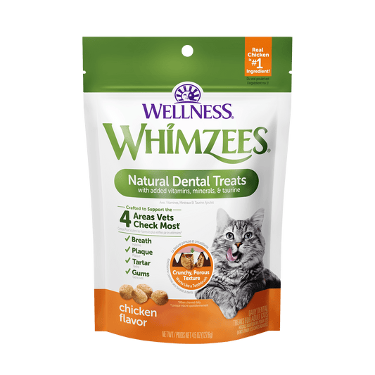 WHIMZEES Natural Cat Dental Treats, Chicken 2oz