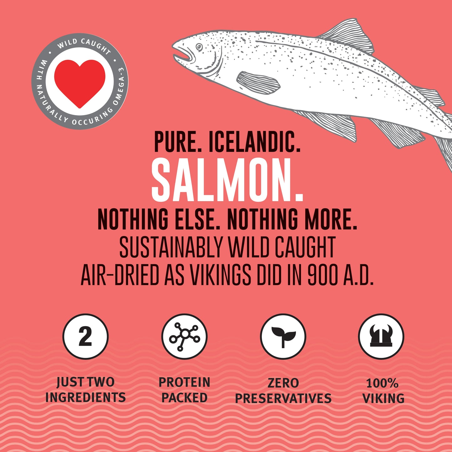Icelandic+ Salmon Fish Chips Dog Treat Mini 2.5oz