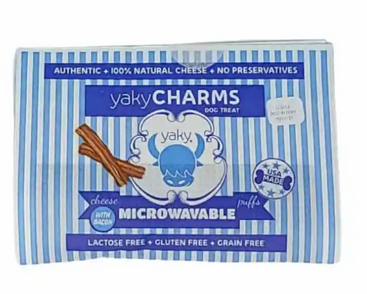 Himalayan Pet Supply Yaky Charms Bacon Cheese Puff, Doggie Pawp-corn