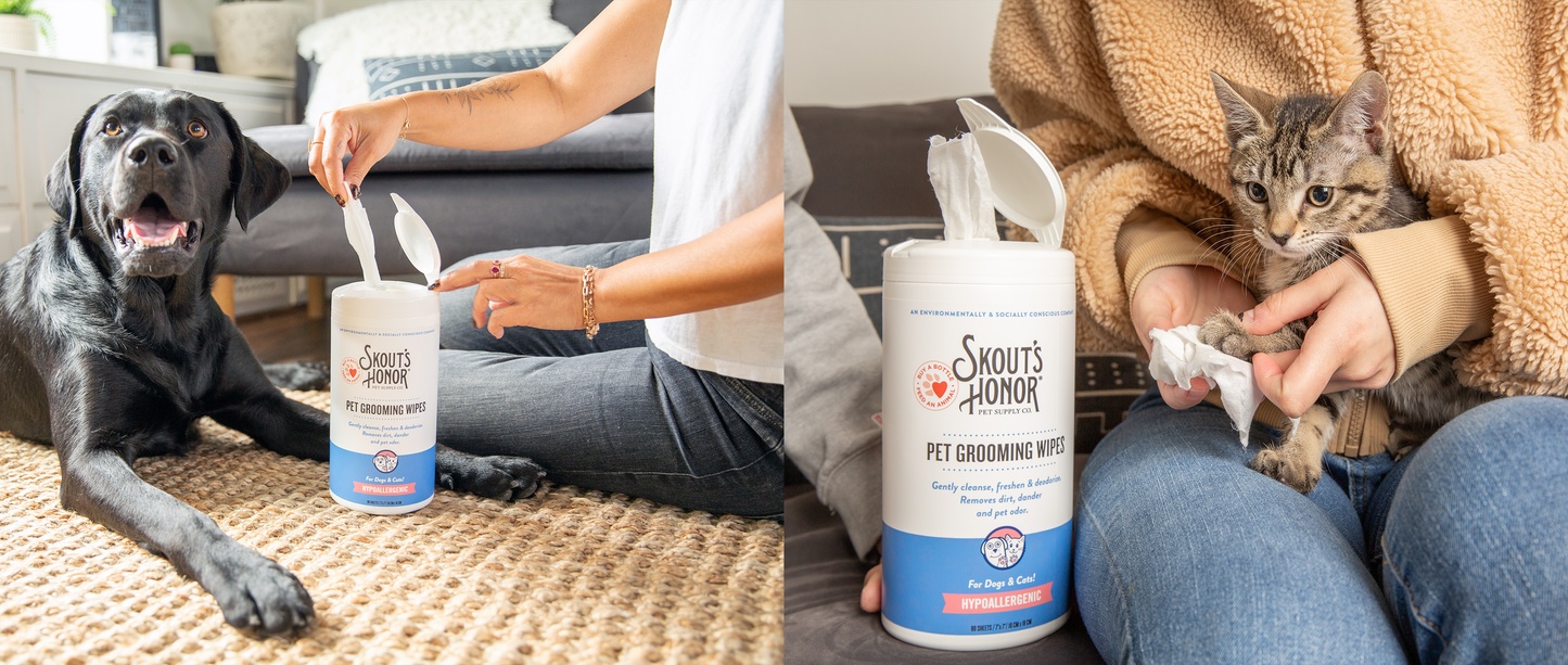 Skout's Honor Pet Grooming Wipes (80ct)