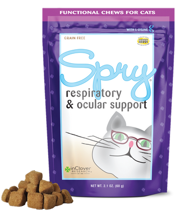 InClover Spry | Respiratory & Ocular Support Supplement Soft Chew for Cats