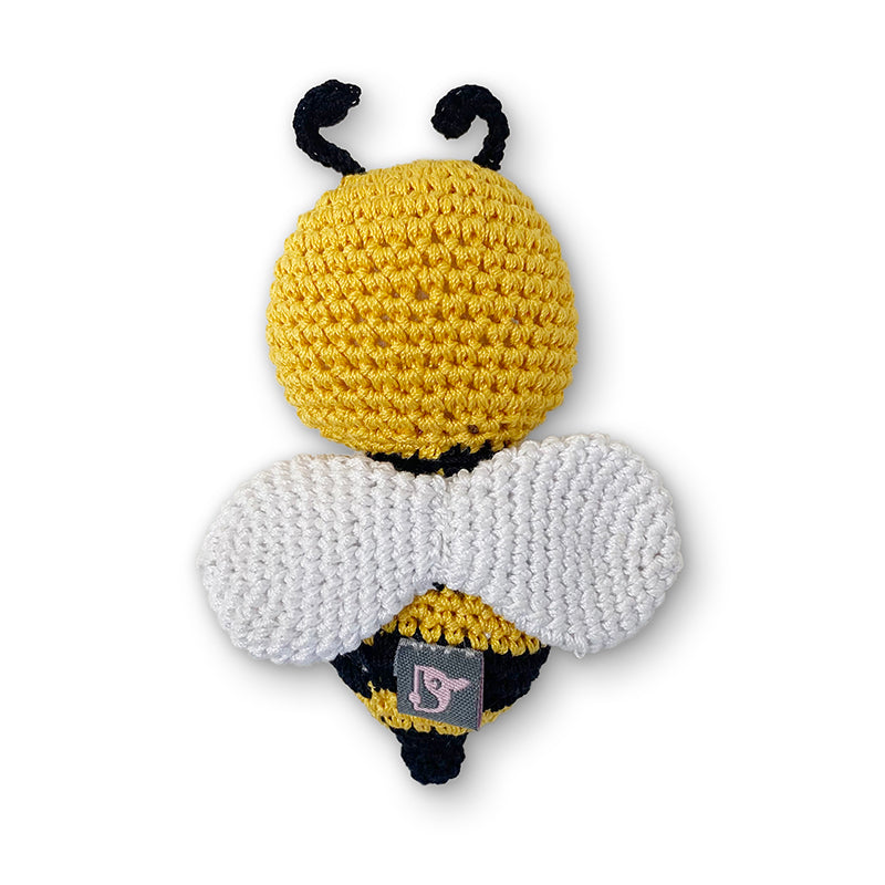 Crochet Squeaker Toy - Bumble Bee