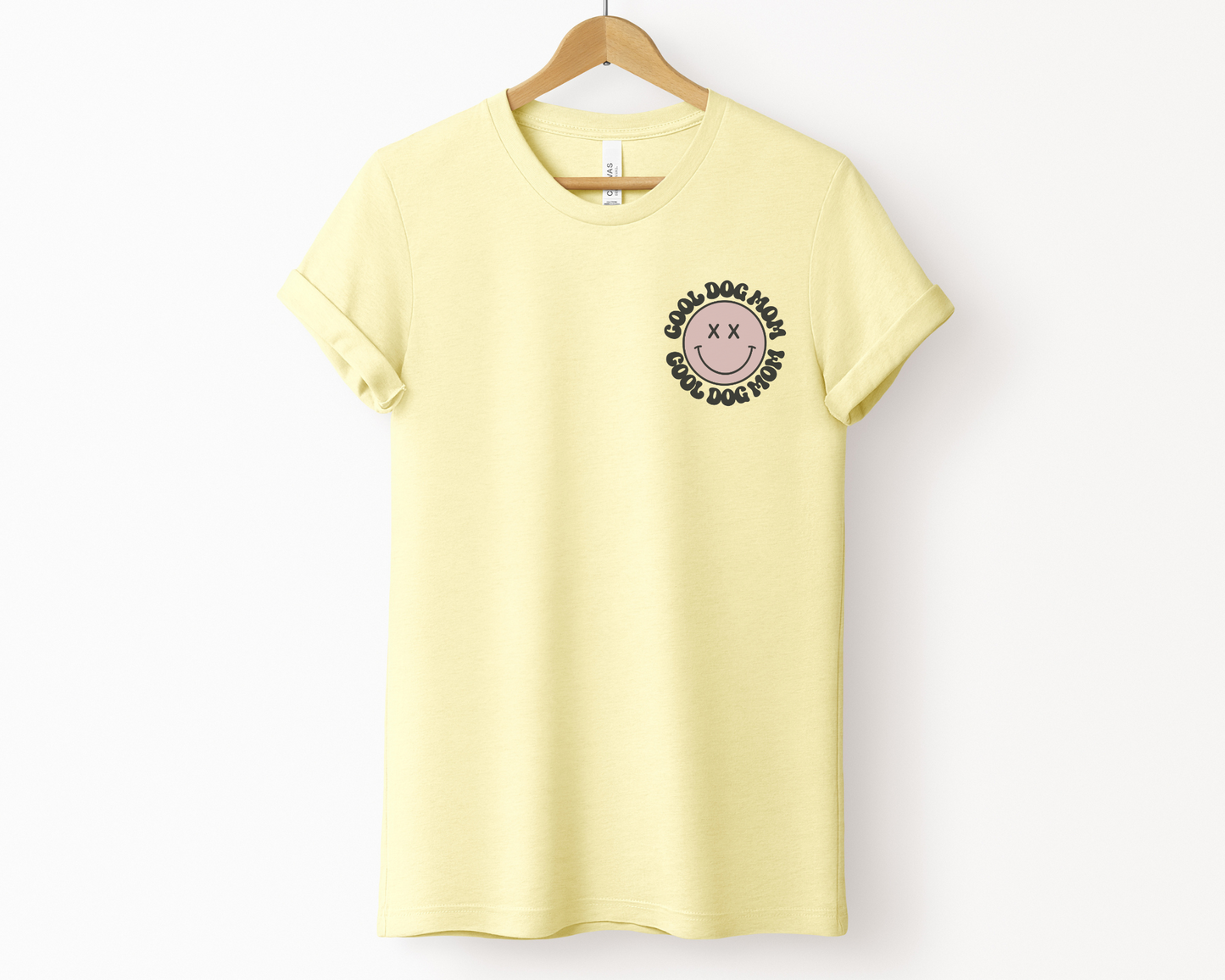 Cool Dog Mom Tee, Heather French Vanilla