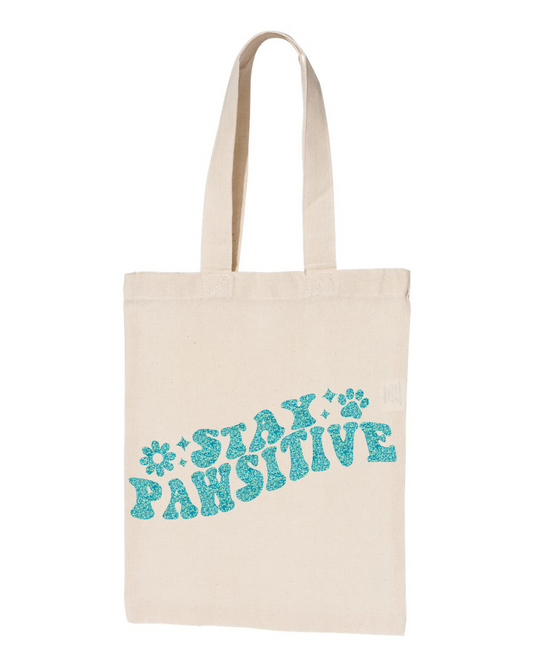 Canvas Cotton Tote Mini - Stay Pawsitive