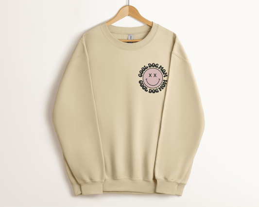 Cool Dog Mom ReFlex Fleece Sweatshirt, Bone