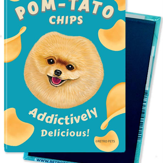 Dog Magnet - Pomeranian "Pom-Tato Chips"