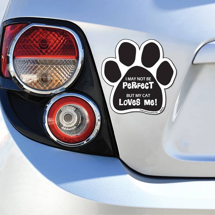 Car Magnet - My Cat Loves Me