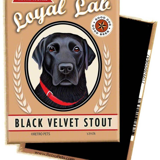 Dog Magnet - Labrador "Black Velvet Stout"