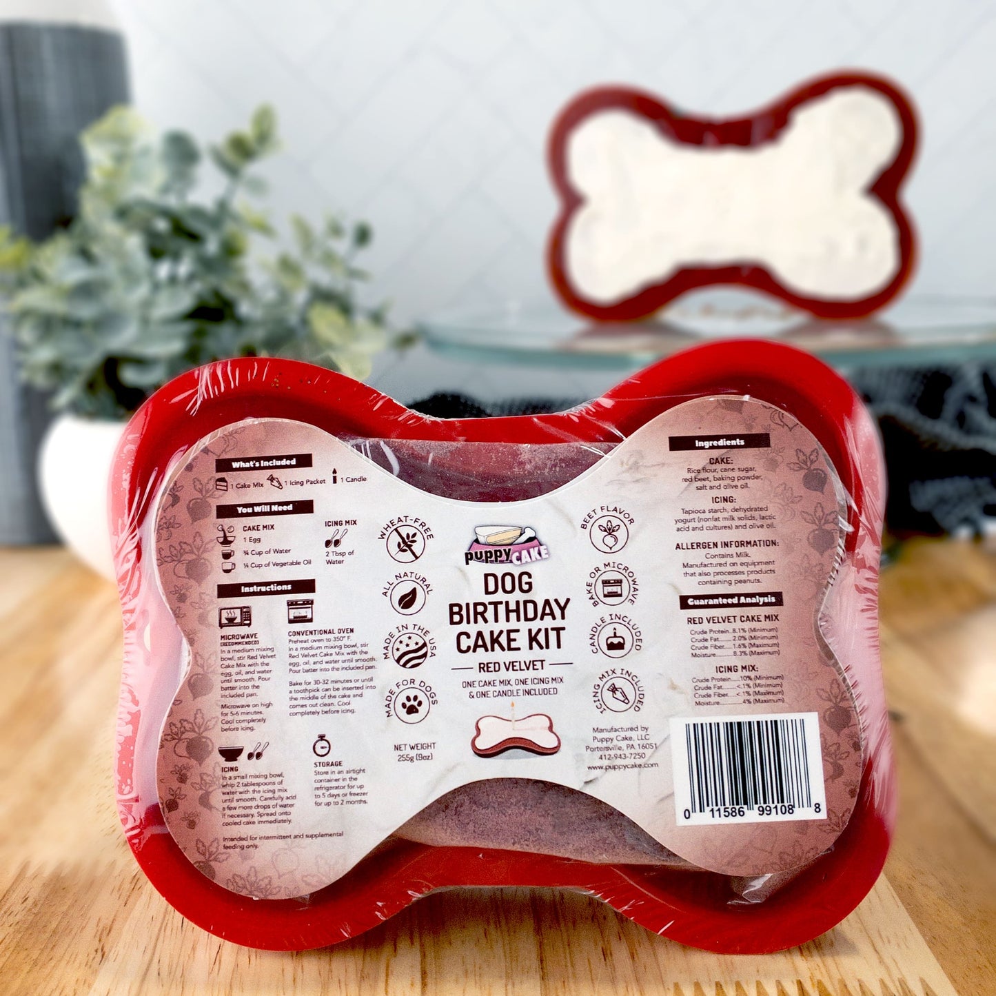 Dog Birthday Cake Kit- Red Velvet