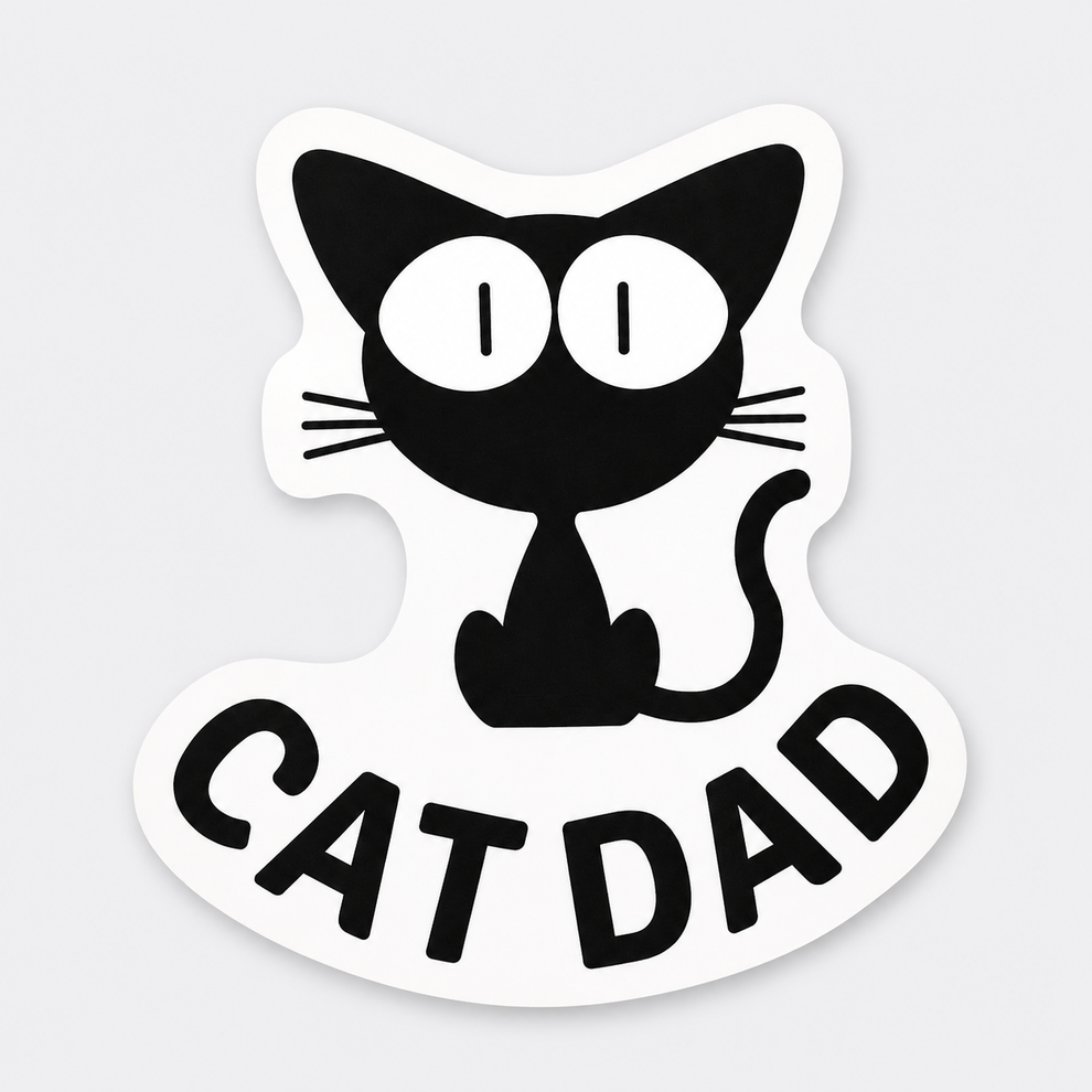 Cat Sticker - Cat Dad