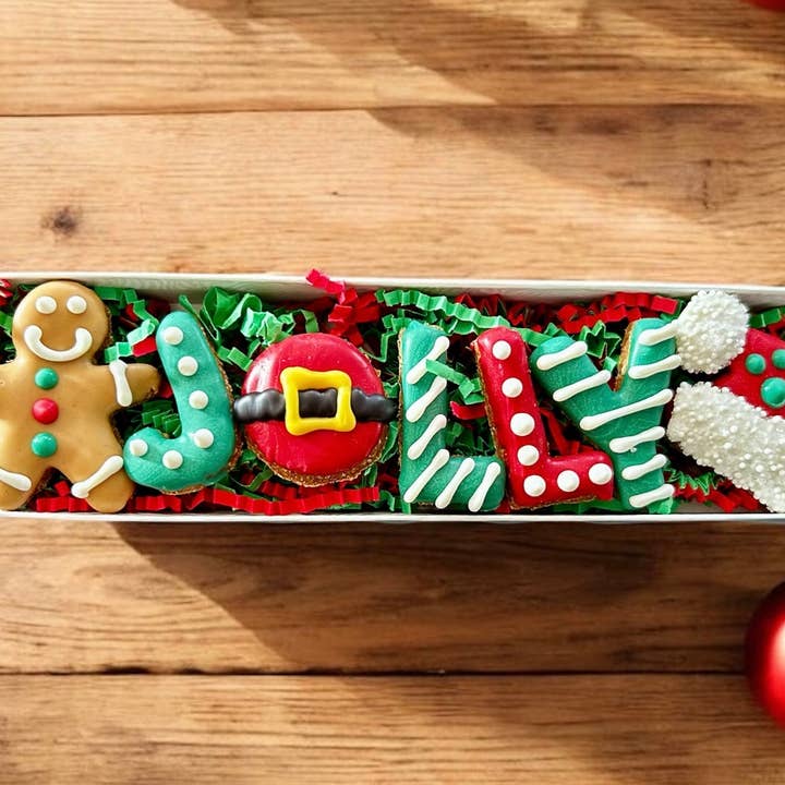 Jolly Woofmas Dog Treats Gift Box