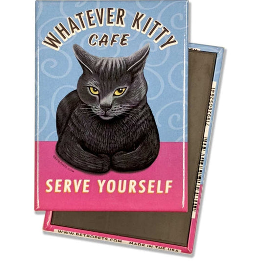 Cat Magnet - Whatever Kitty, Grey