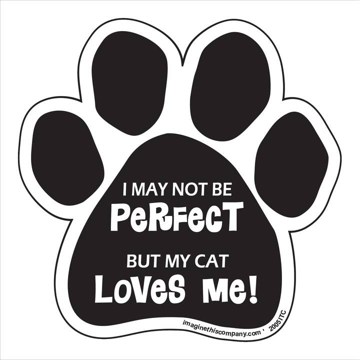 Car Magnet - My Cat Loves Me