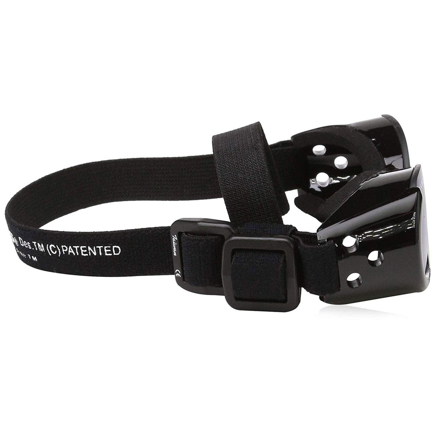 Doggles - ILS2 Shiny Black Frame with Mirror Blue Lens