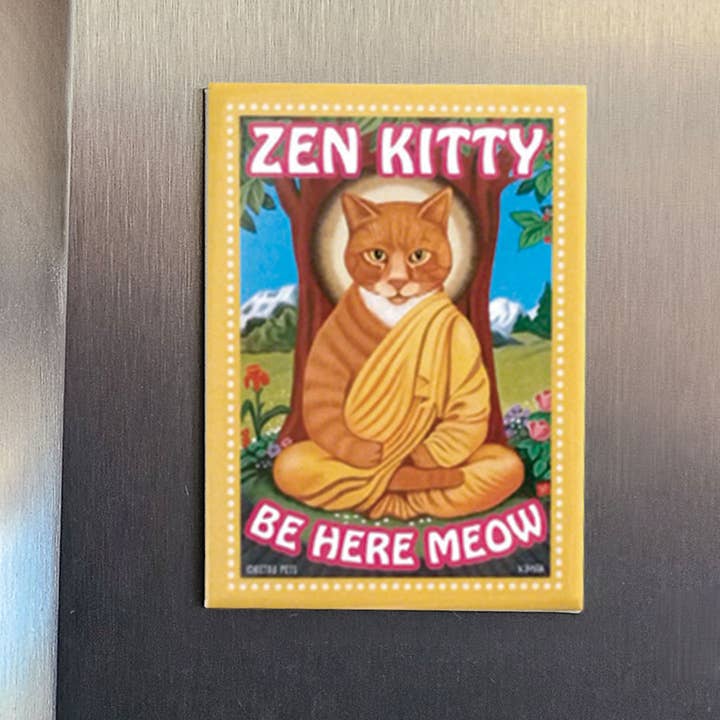 Cat Magnet -Zen Kitty Cat