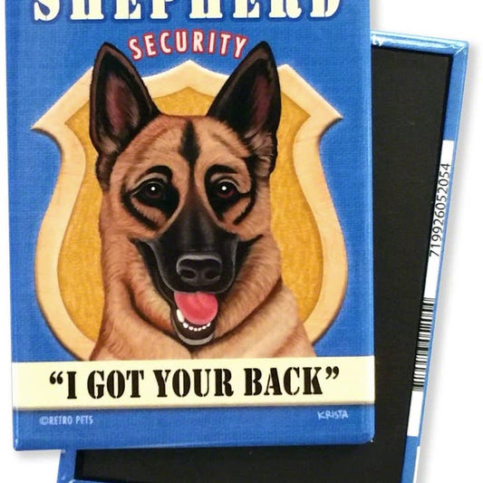 Dog Magnet - German Shepherd "Shepherd Security"