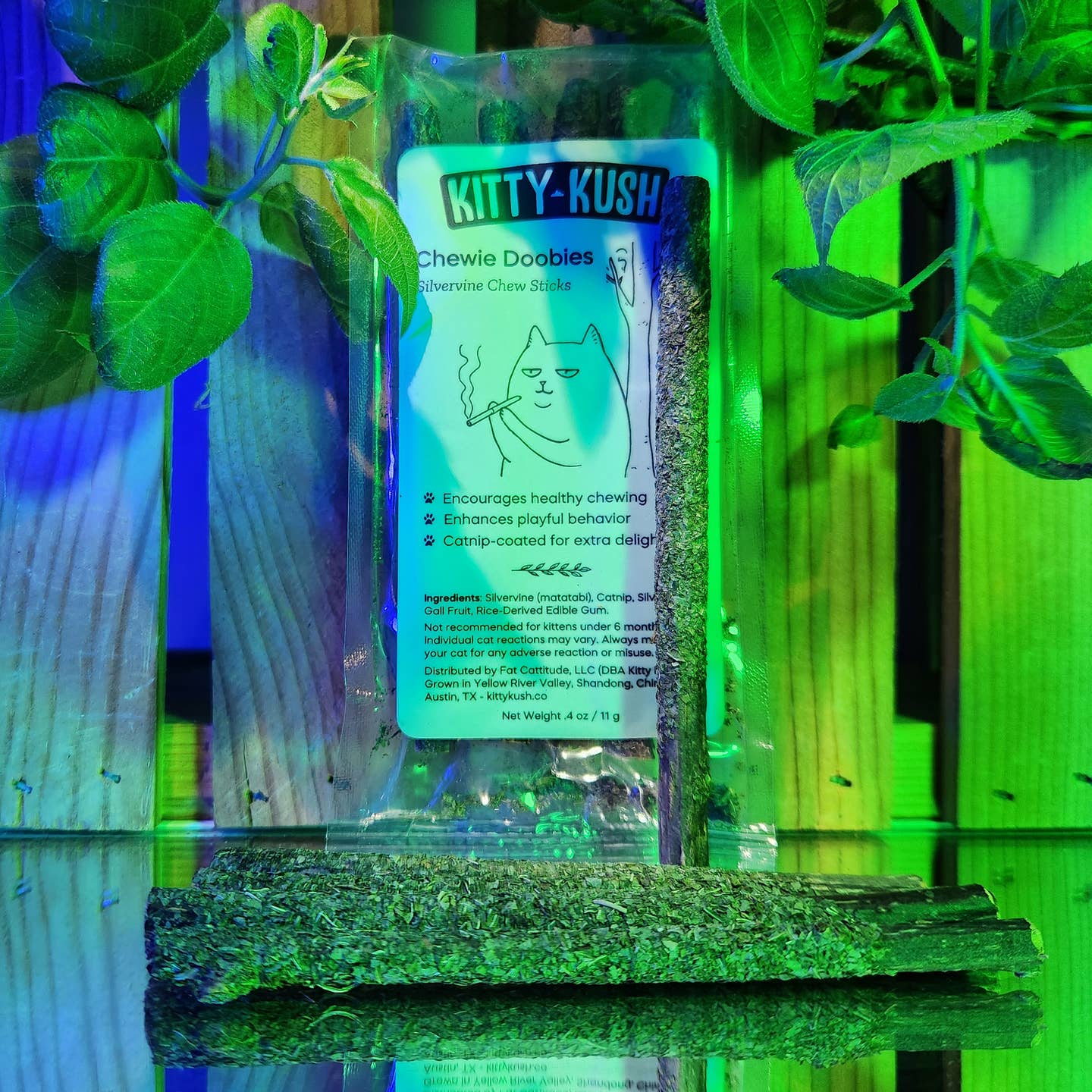 Kitty Kush - Chewie Doobies Silvervine Chew Sticks