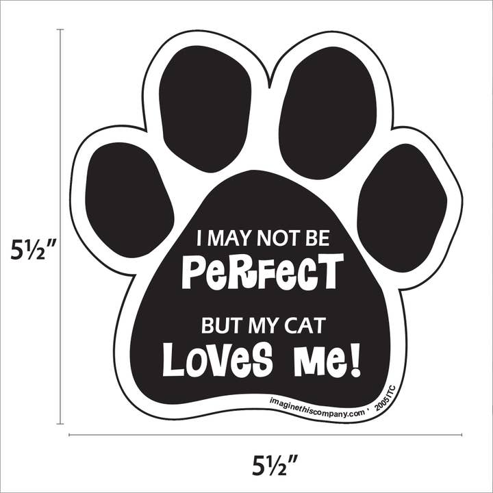 Car Magnet - My Cat Loves Me