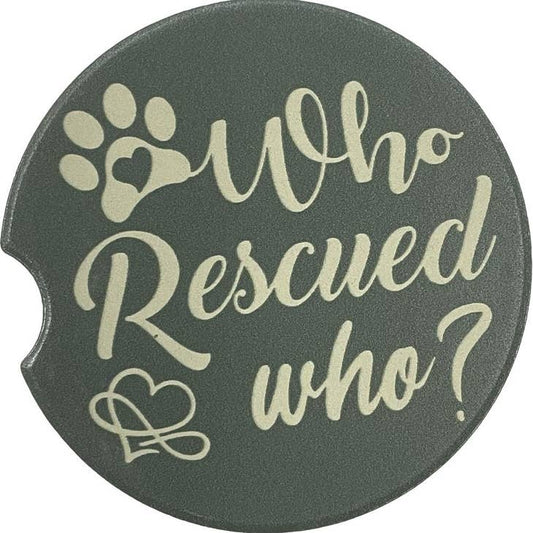 Car Coasters - Who Rescued Who