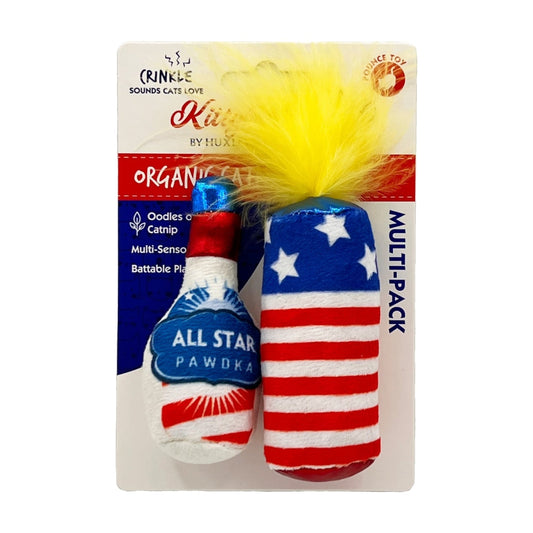 Firecracker & All Star Pawdka 2pk Cat Toy