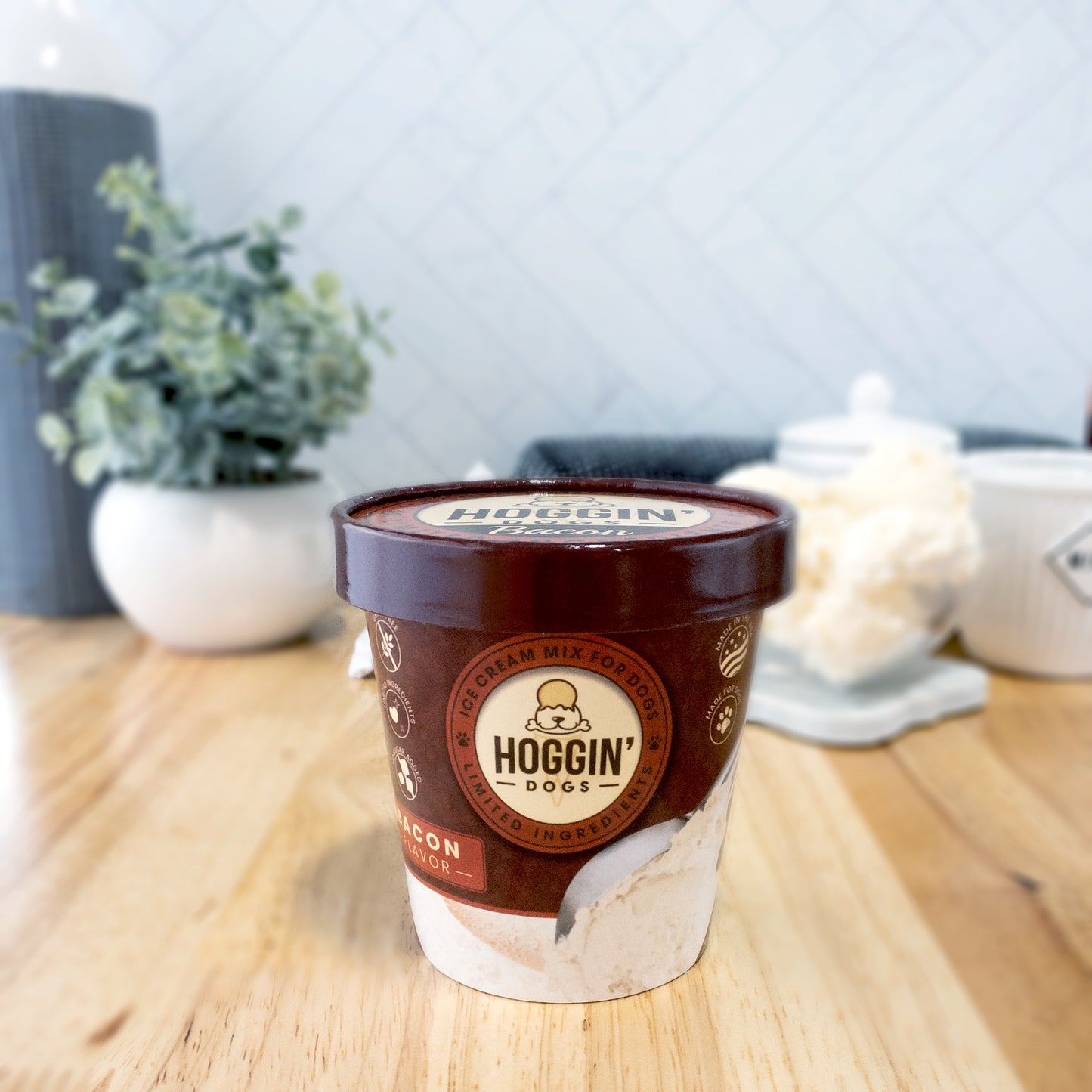 Hoggin' Dogs Ice Cream Mix - Bacon, Pint Size, 4.65 oz