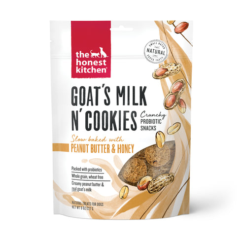 The Honest Kitchen Goat's Milk N' Cookies Slow Baked with Peanut Butter & Honey 8oz