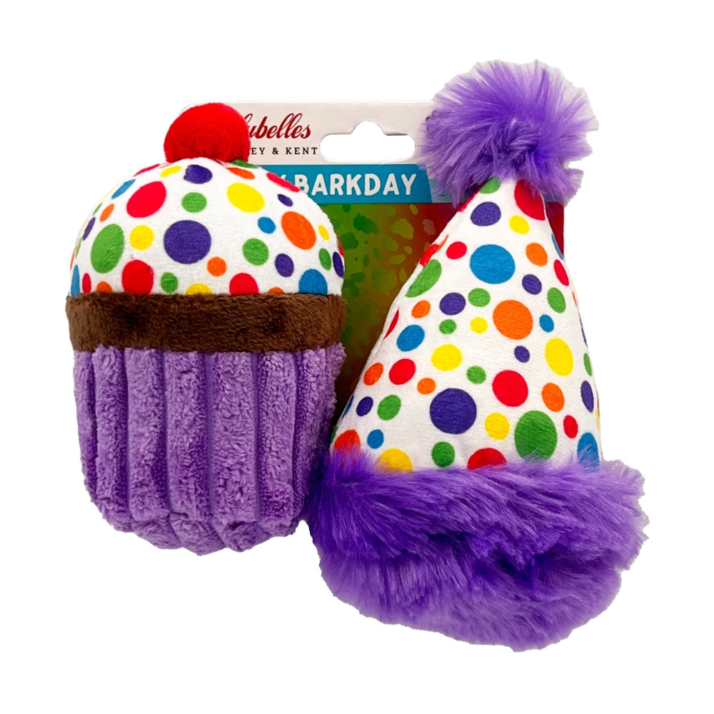 Tiny Tuff It's My Barkday 2pk Dog Toy