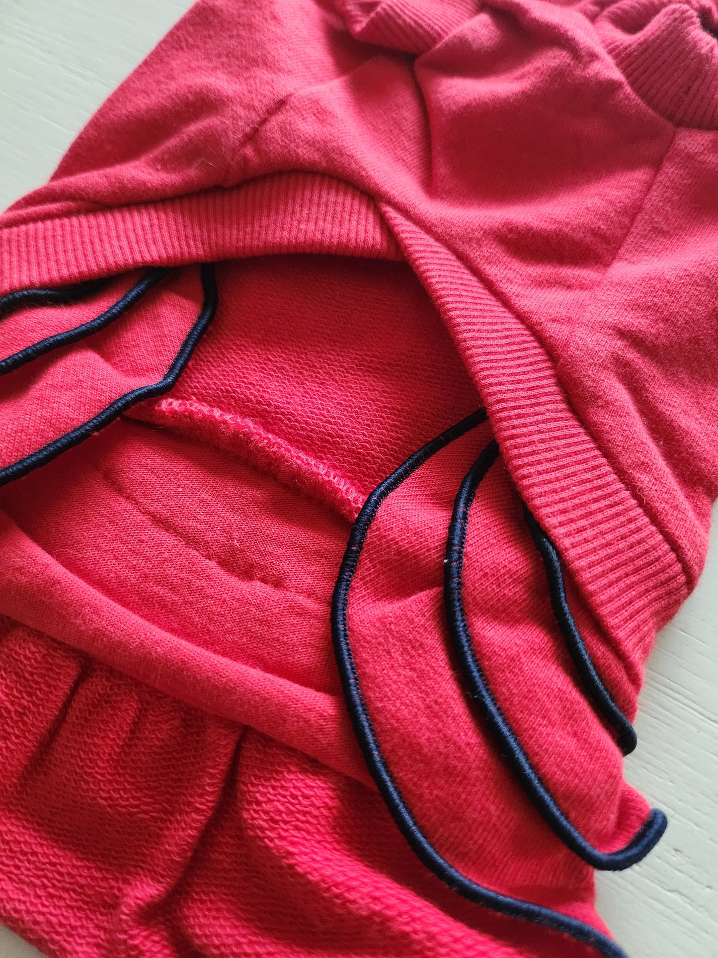 USA Hooded Sweatshirt Dress, Red