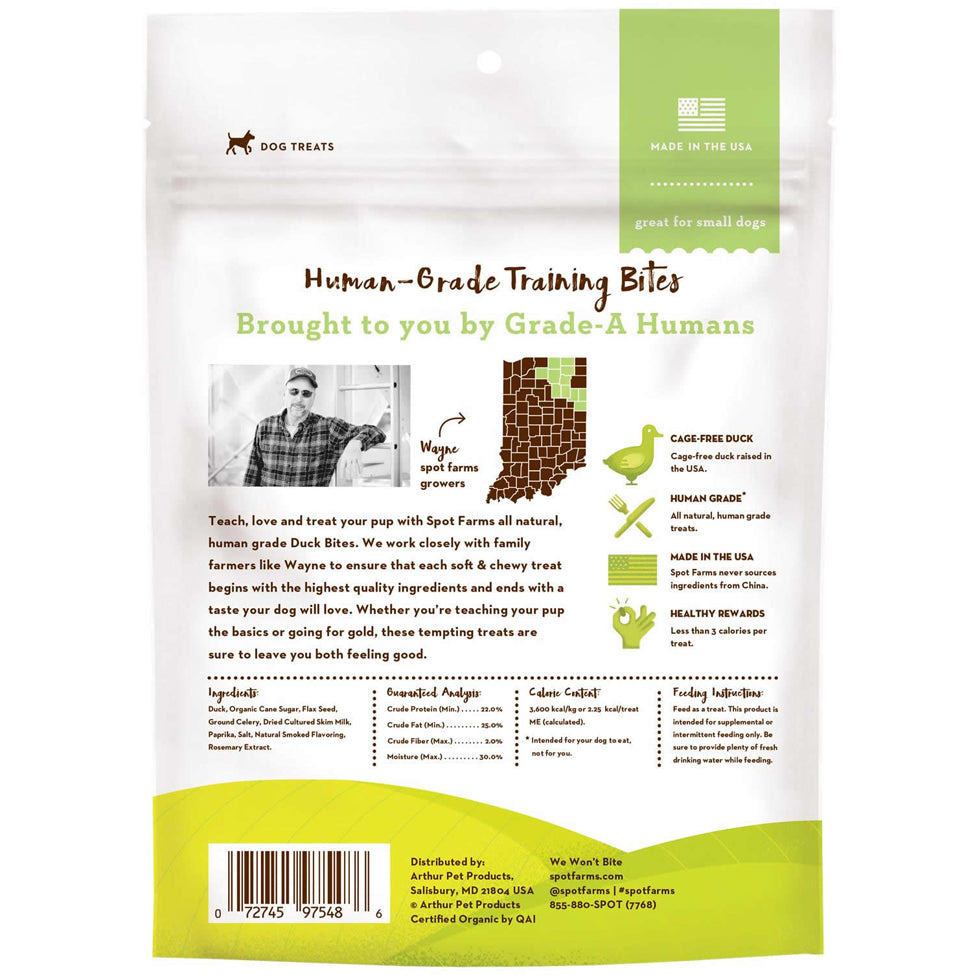 Spot Farms Training Bites Duck Dog Treats 3.8oz