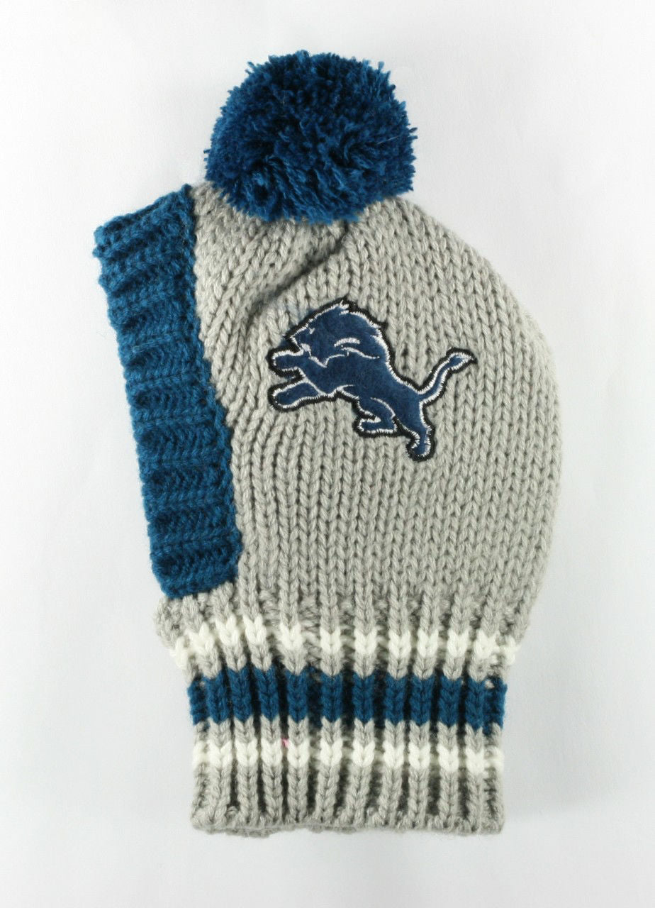 detroit lions knit hat