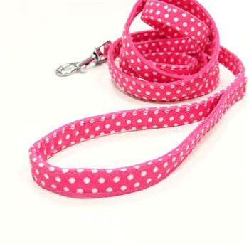 Easy Click Polka Dot Leash Pink