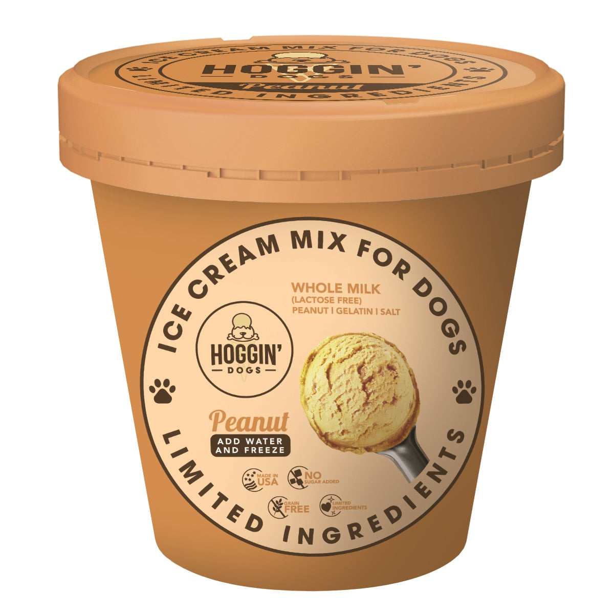 Hoggin' Dogs Ice Cream Mix - Peanut Butter