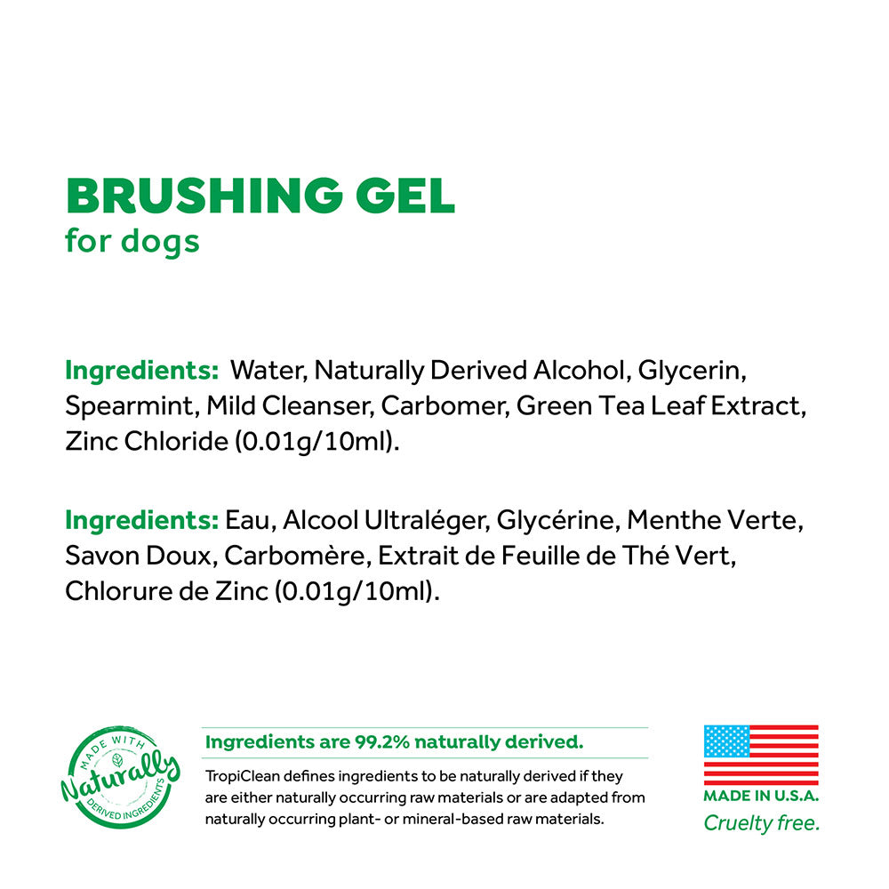 TropiClean Fresh Breath Brushing Gel for Dogs