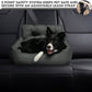 Seat Belt Compatible Travel Pet Bed - Gray