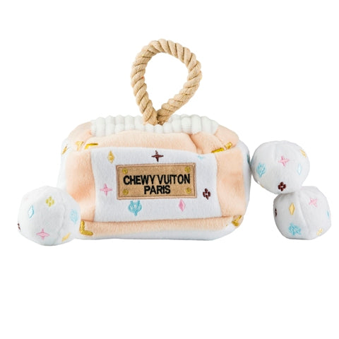 Dog Toy - Checker Chewy Vuitton Handbag