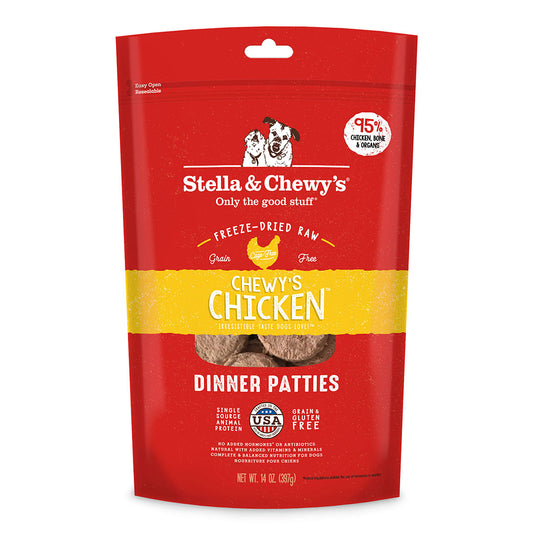 Stella&Chewy's Dog Food - Chicken Freeze-Dried Raw Dinner Patties