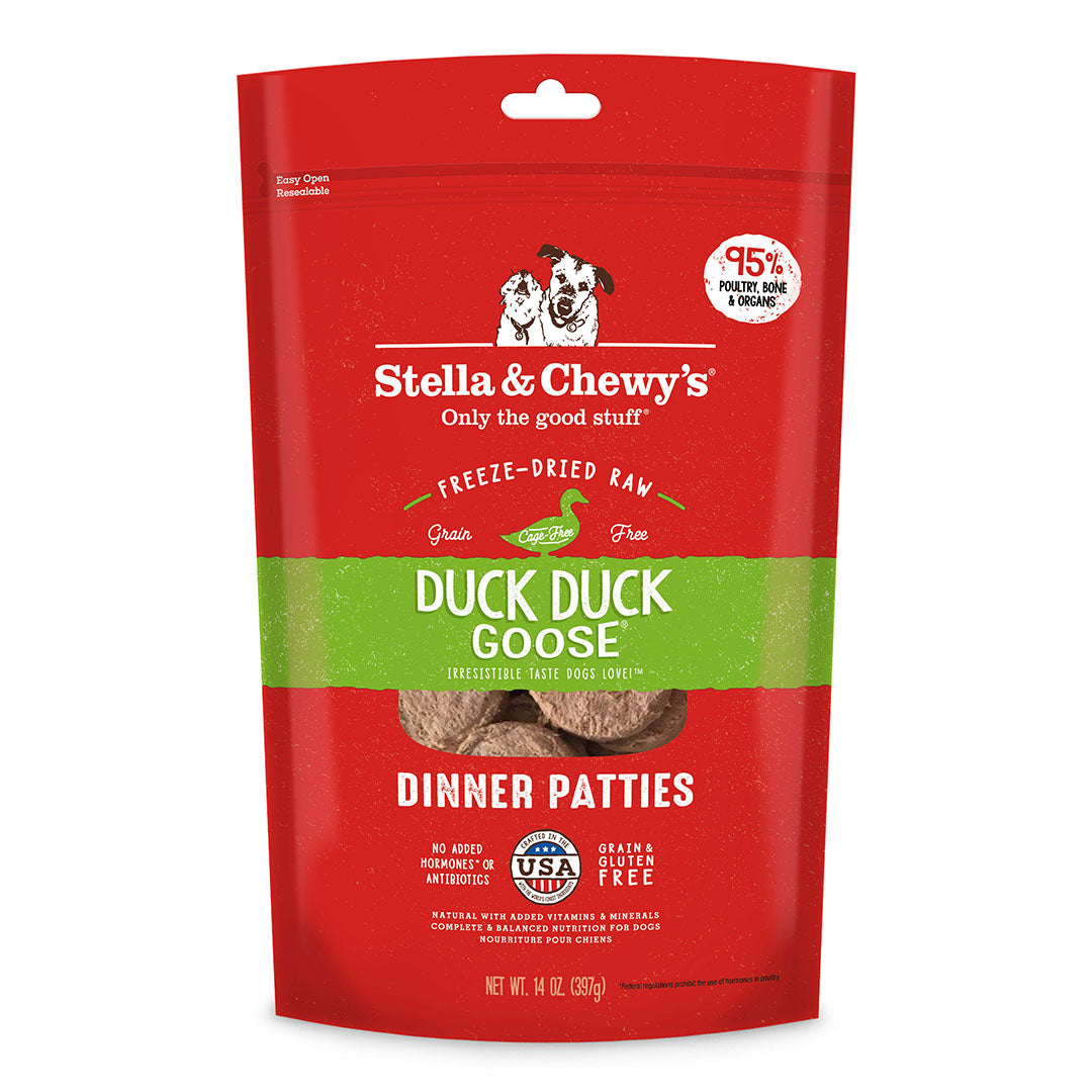 Stella&Chewy's Dog Food - Duck Duck Goose Freeze-Dried Raw Dinner Patties