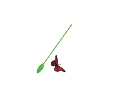 Butterfly Chase Wand Cat Toy