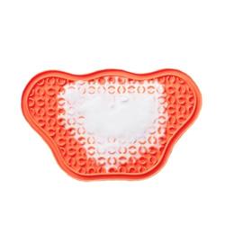 Lick Pad with Suction Backing – Orange